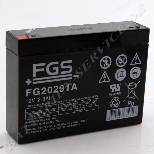 FGS FG20291A Ersatz LEOCH LP12-2.8 (12V2.8AH)